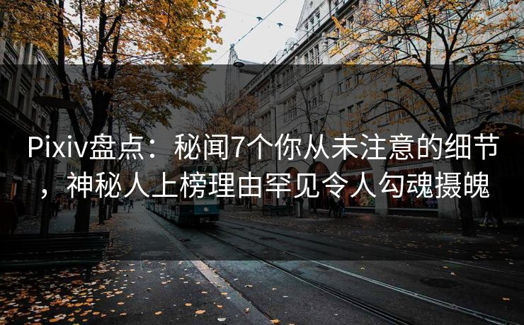 Pixiv盘点：秘闻7个你从未注意的细节，神秘人上榜理由罕见令人勾魂摄魄